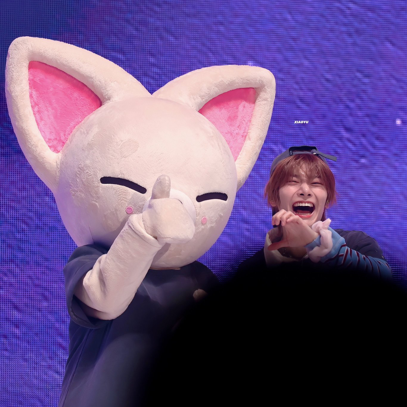A moment captured by I.N (Stray Kids)'s fan