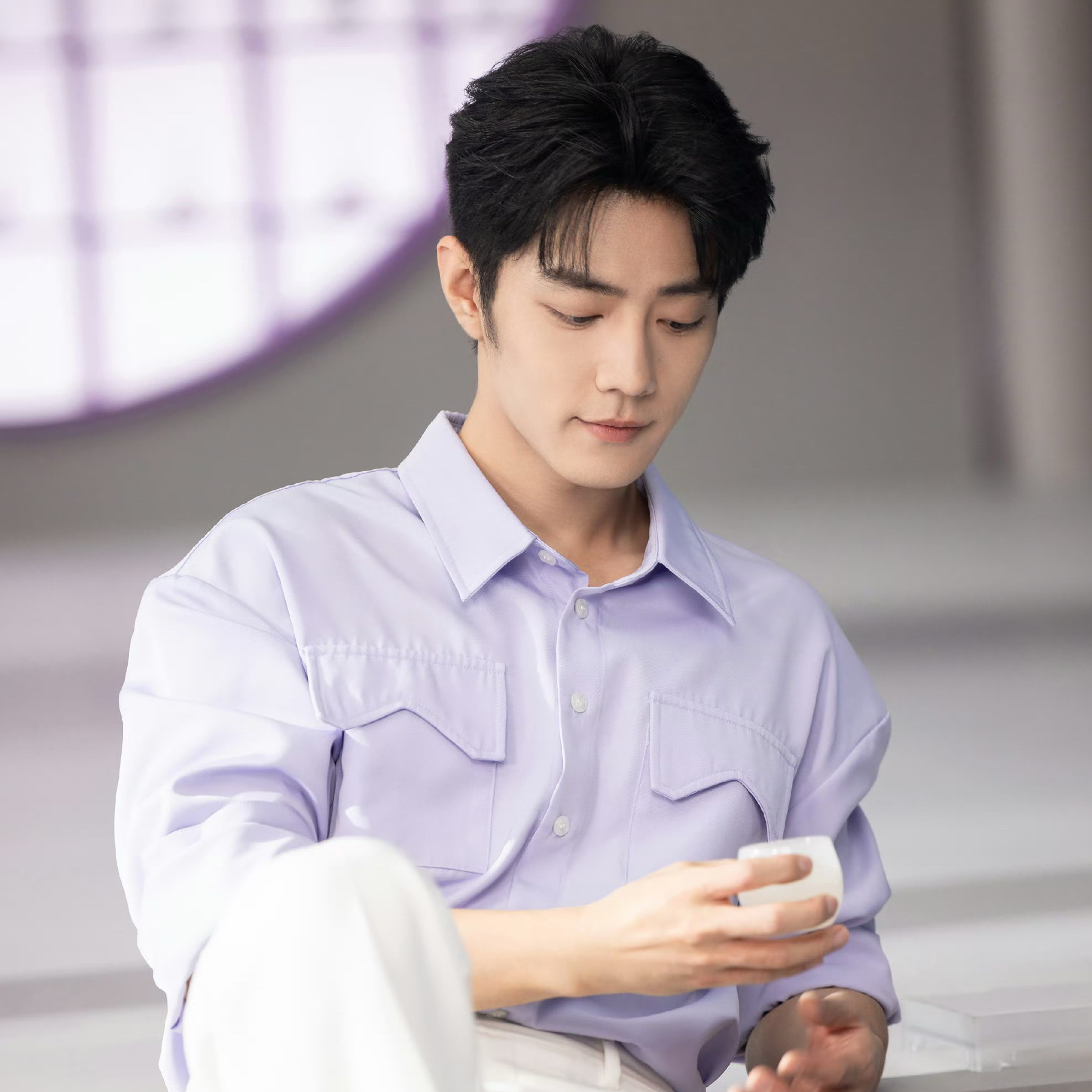 A moment captured by Xiao Zhan's fan