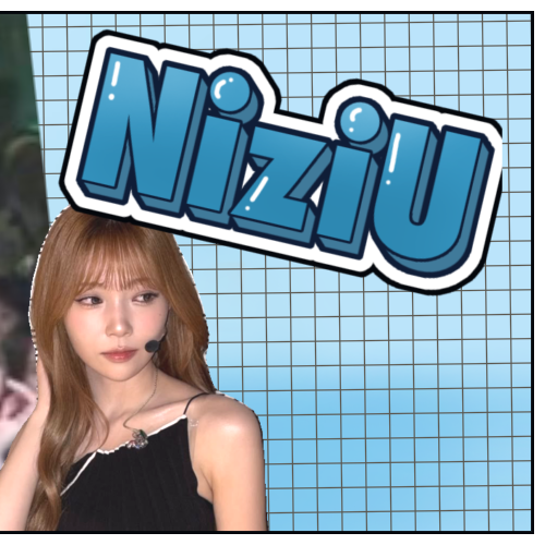A moment captured by NiziU's fan