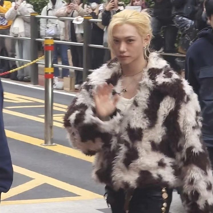 Recent activity shot of Felix (Stray Kids)