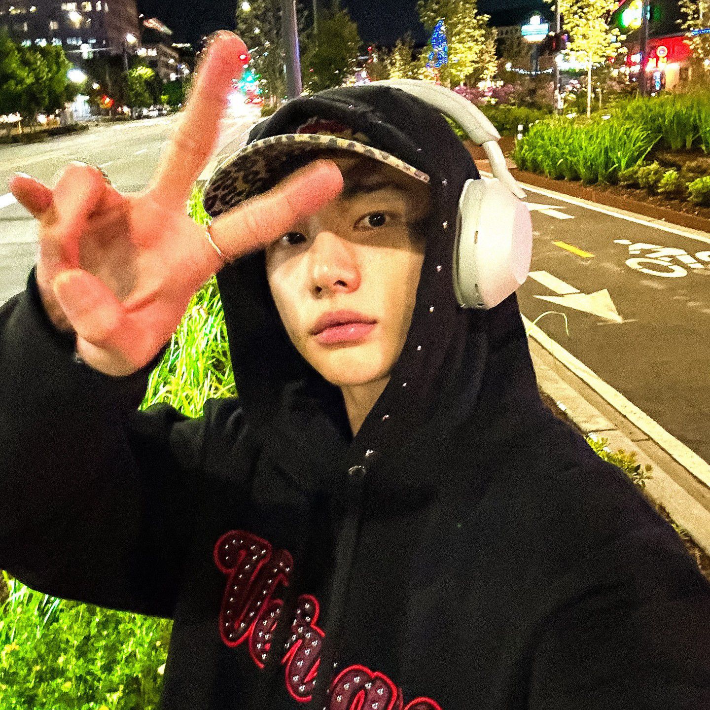 Recent activity shot of Hyunjin (Stray Kids)