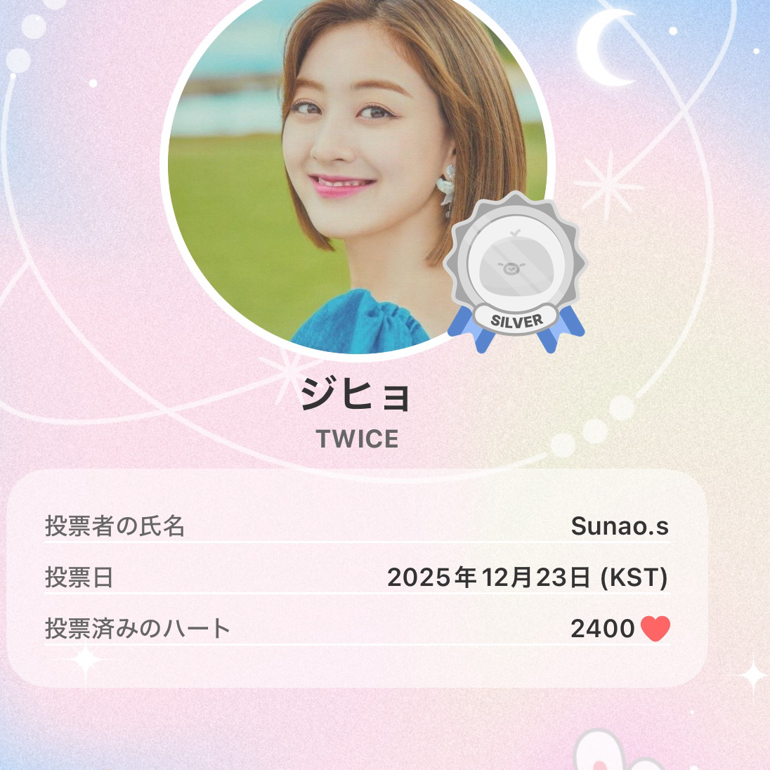 지효 (TWICE) 팬이 찍은 순간