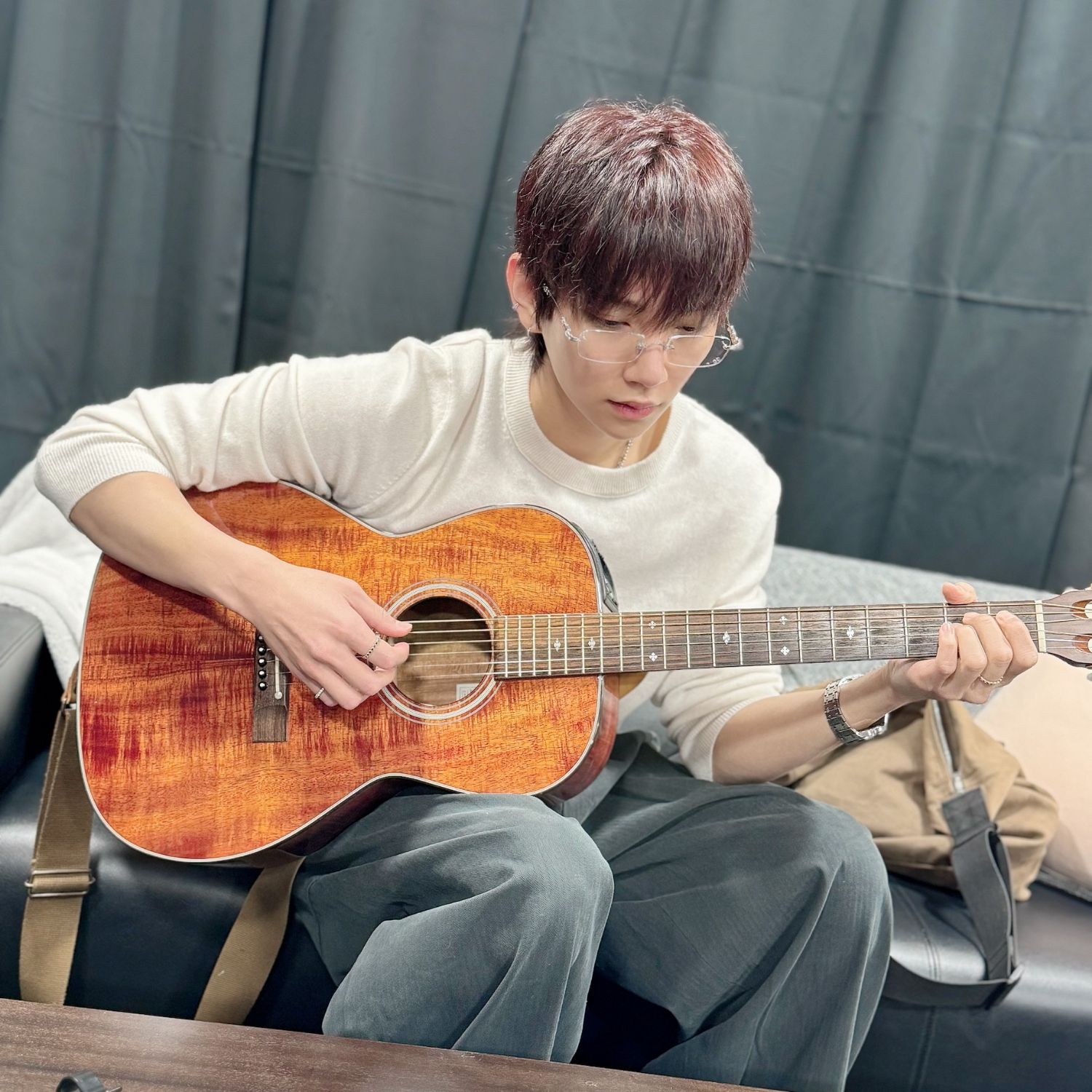 A moment captured by Joshua (SEVENTEEN)'s fan