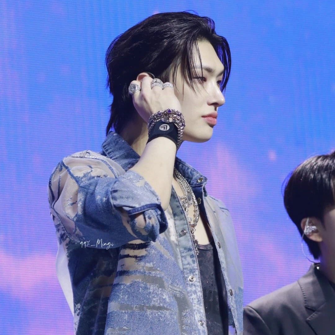A moment captured by Mingi (ATEEZ)'s fan