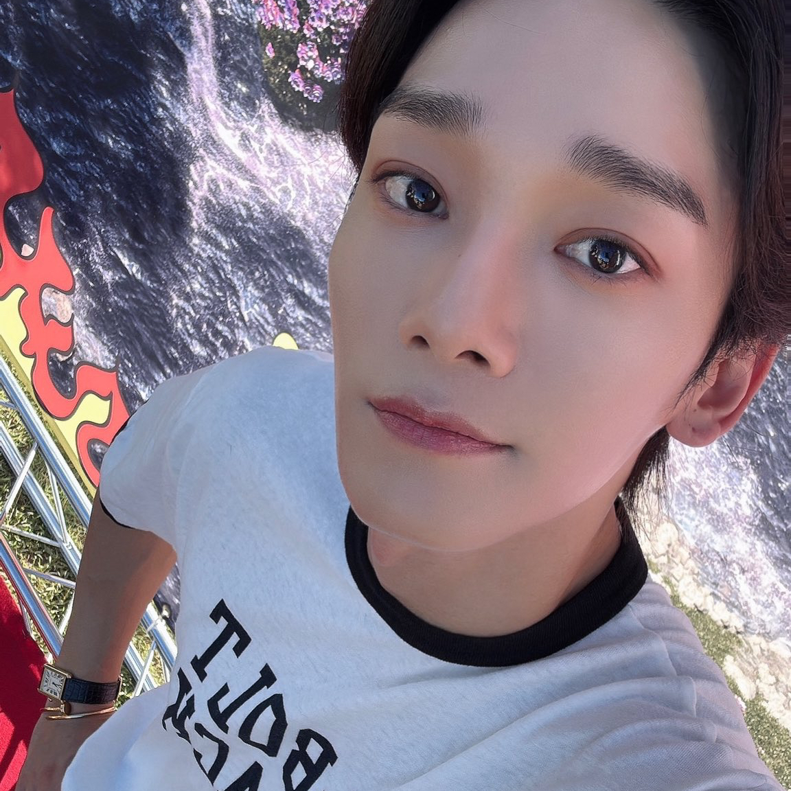 Chen (EXO)粉丝拍下的瞬间
