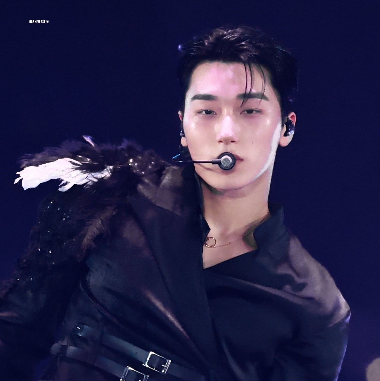 Momen yang diabadikan oleh penggemar San (ATEEZ)