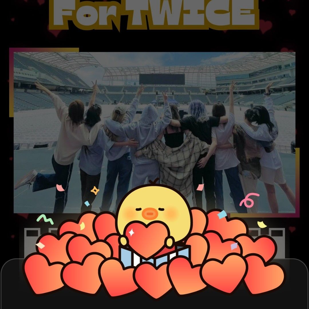 Recent activity shot of TWICE