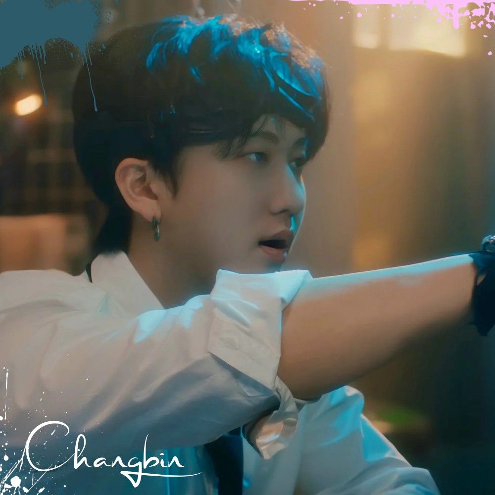 Behind-the-scenes cut of Changbin (Stray Kids)