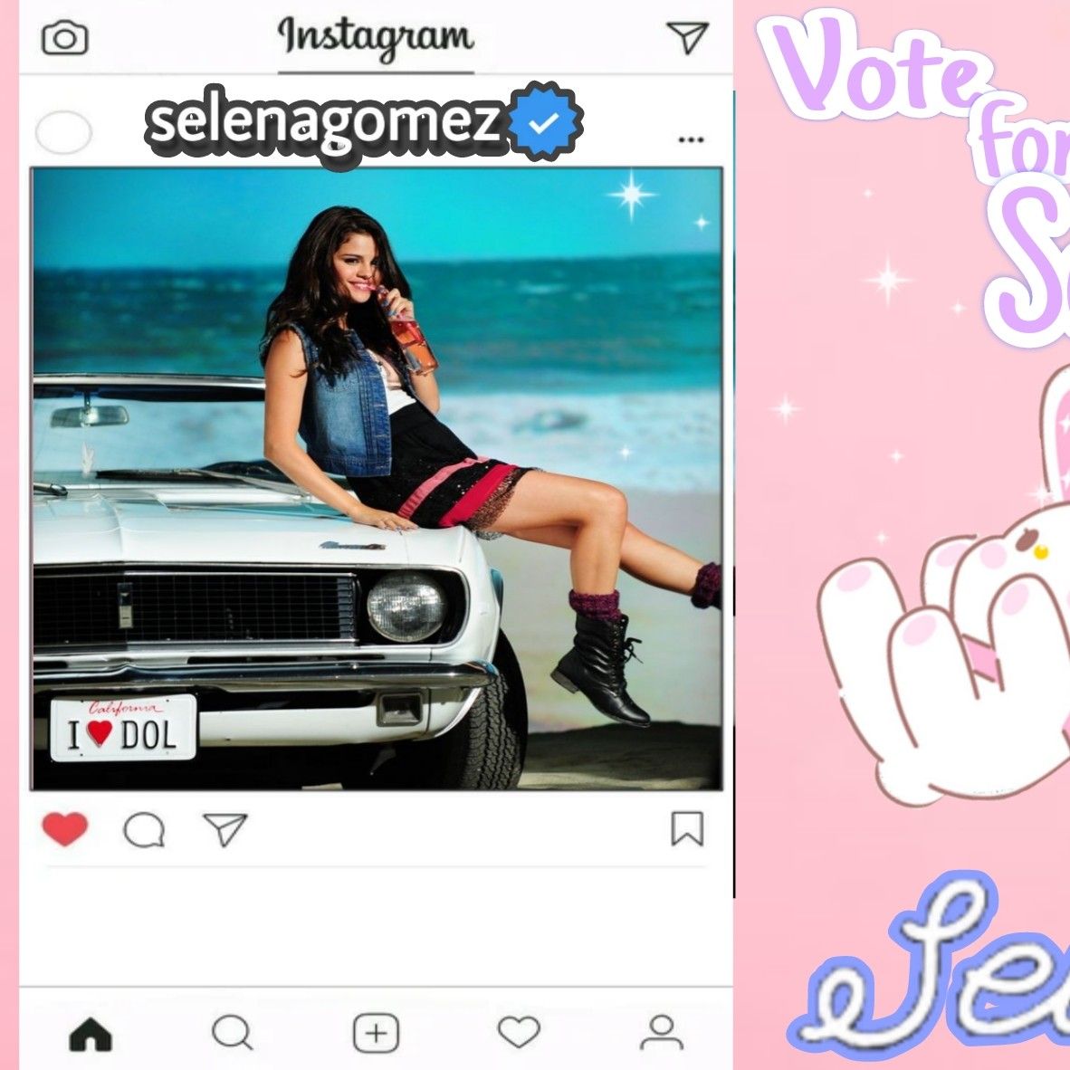 A moment captured by Selena Gomez's fan