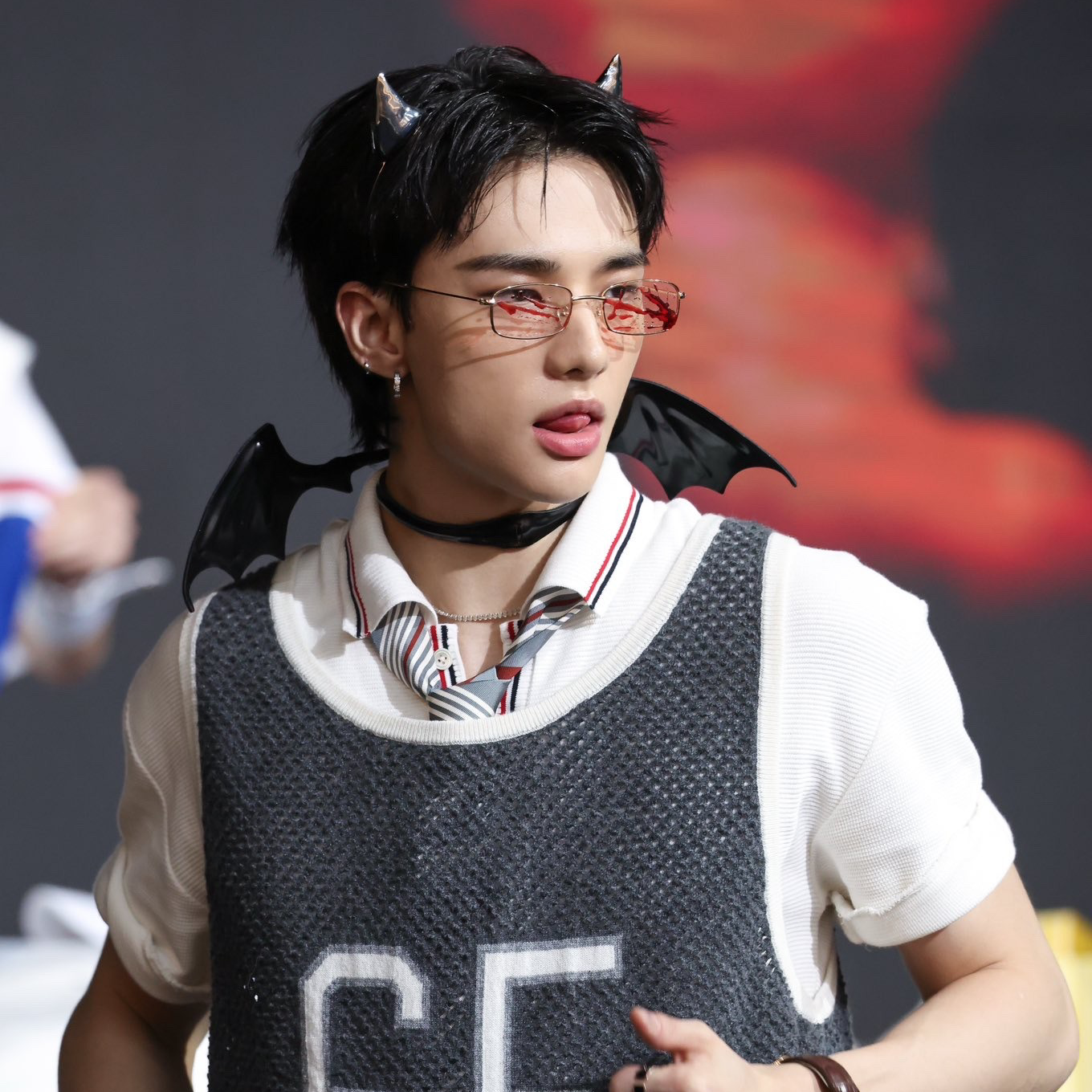 A moment captured by Hyunjin (Stray Kids)'s fan