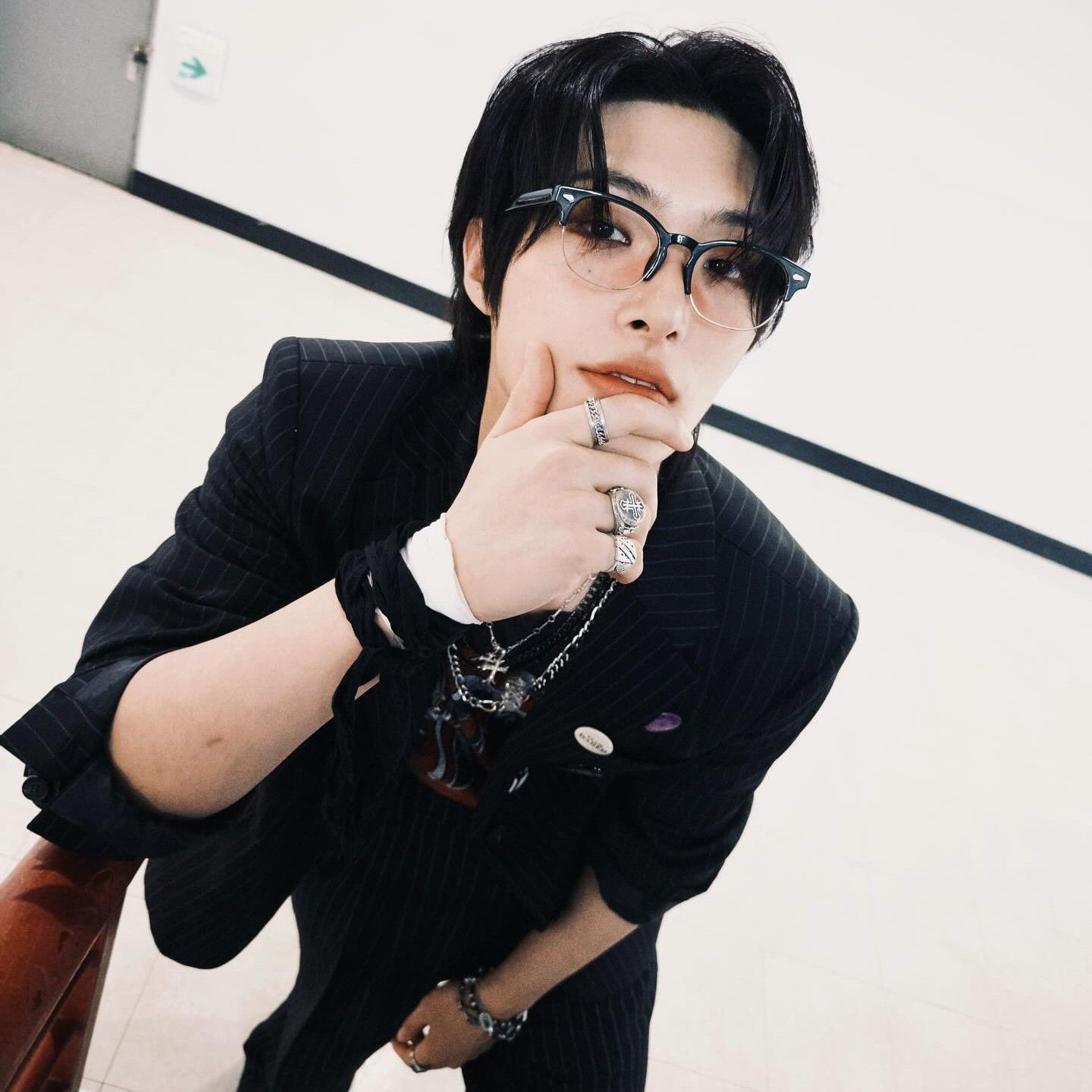 Recent activity shot of Mingi (ATEEZ)