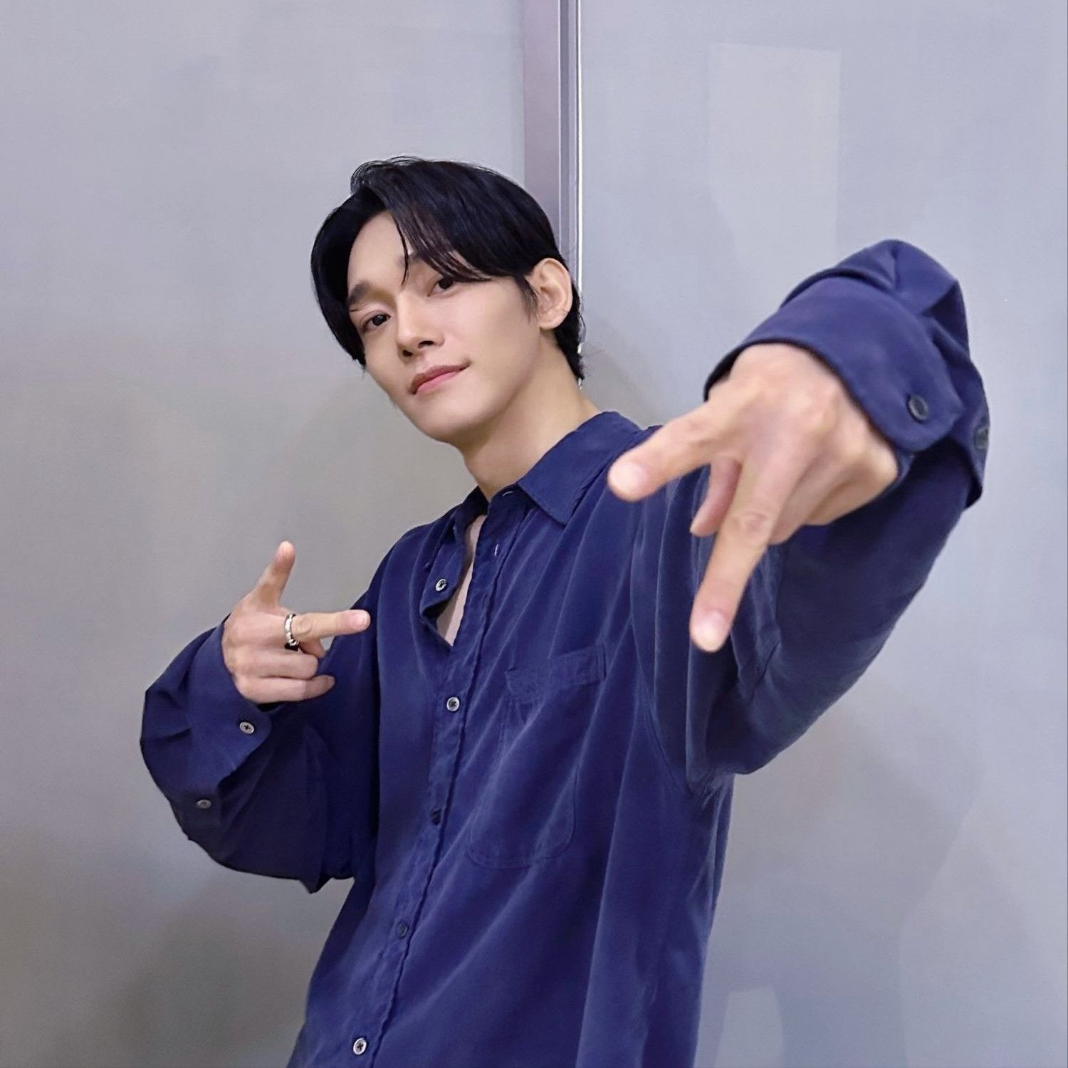 Recent activity shot of Chen (EXO)