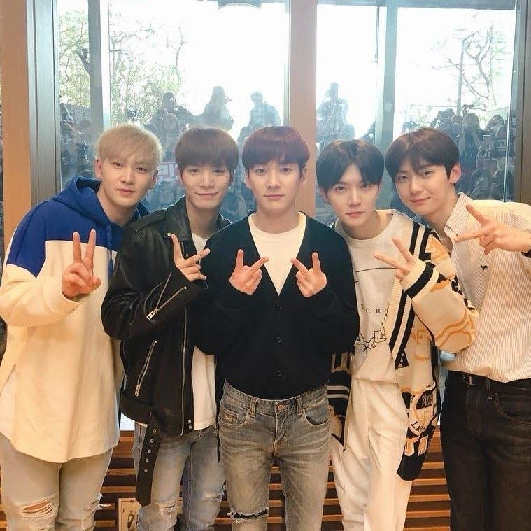 Recent activity shot of NU'EST