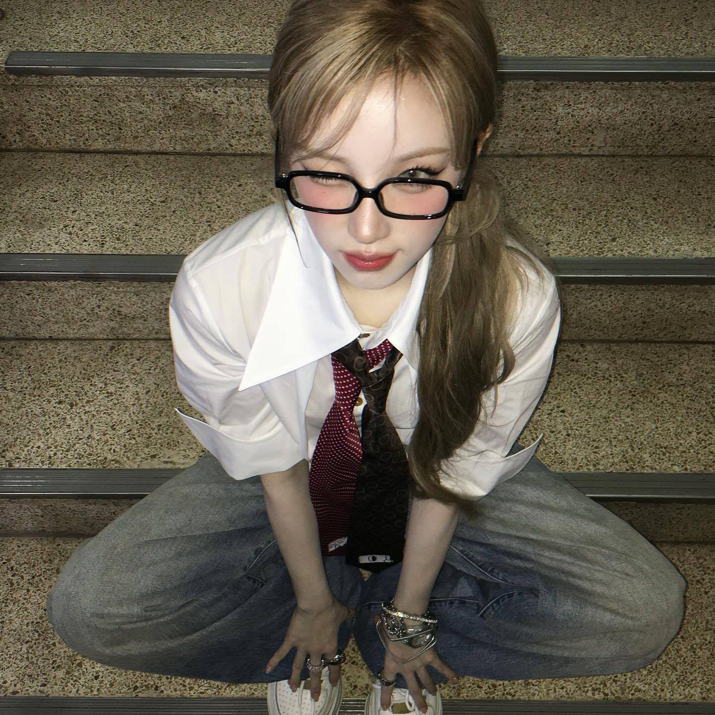 A moment captured by Yuqi (i-dle)'s fan