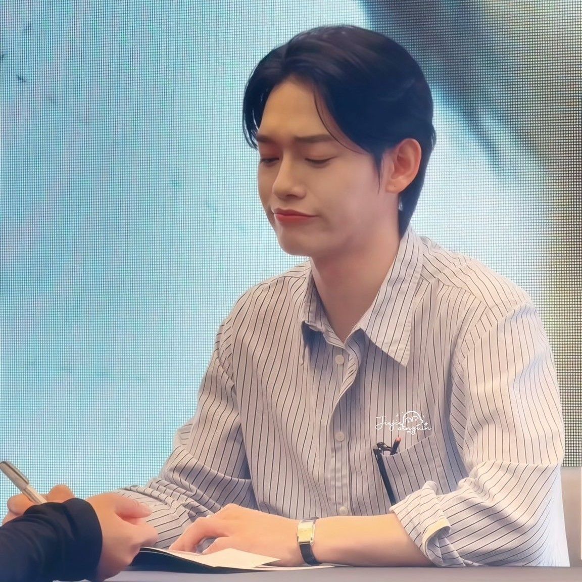 Recent activity shot of Chen (EXO)