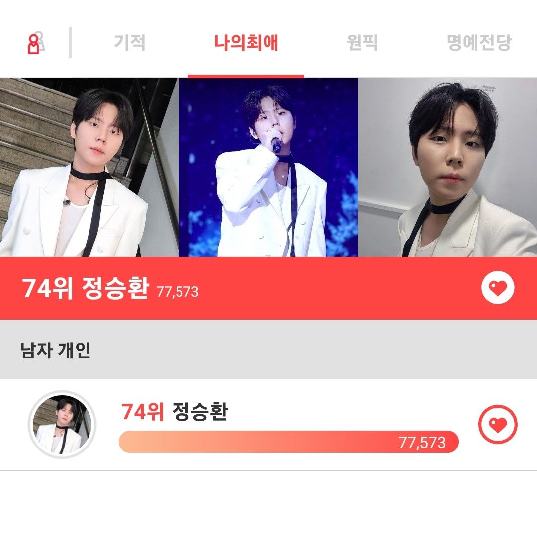 A moment captured by Jung Seunghwan's fan