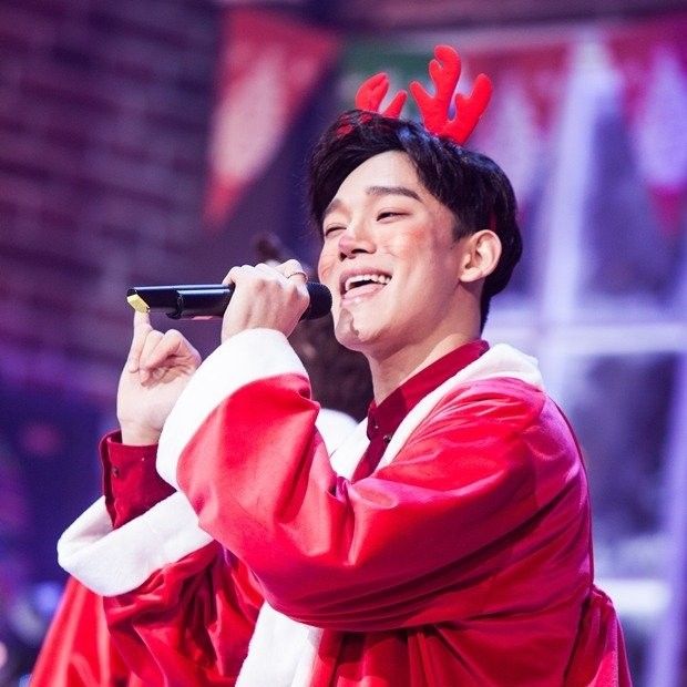 Recent activity shot of Chen (EXO)