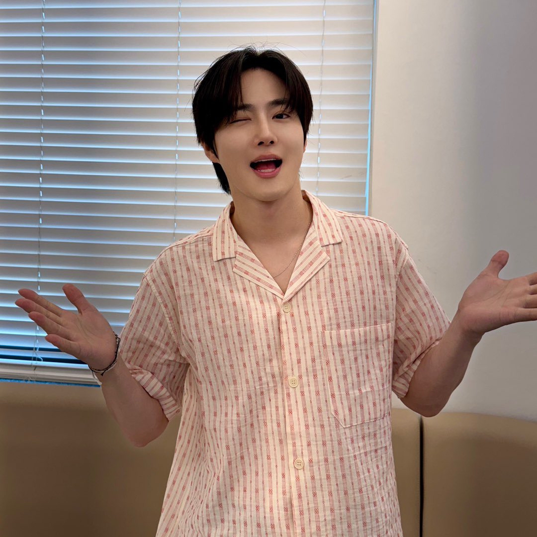 Recent activity shot of Suho (EXO)
