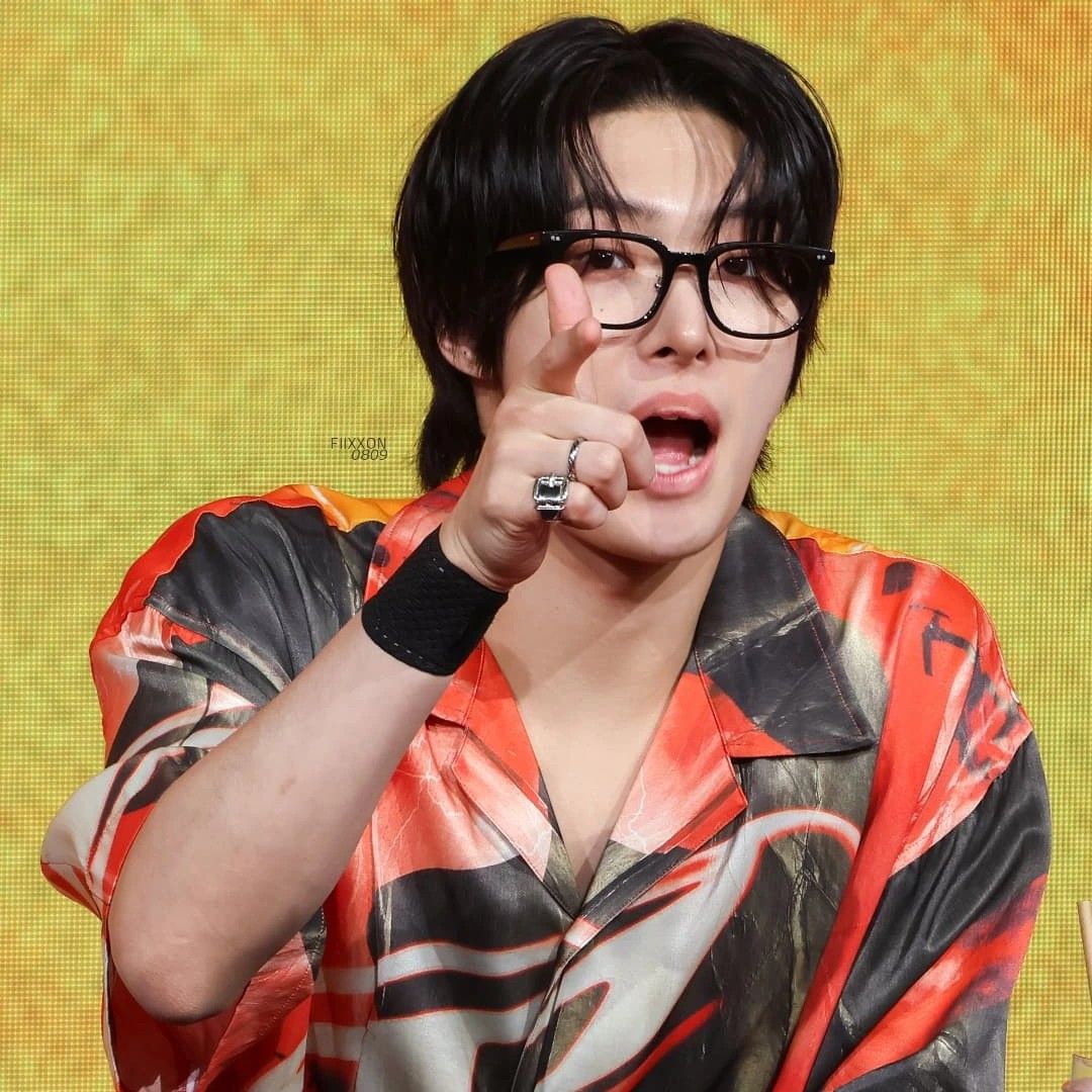 Recent activity shot of Mingi (ATEEZ)