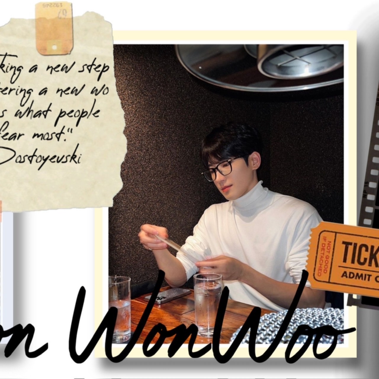 A moment captured by Wonwoo (SEVENTEEN)'s fan