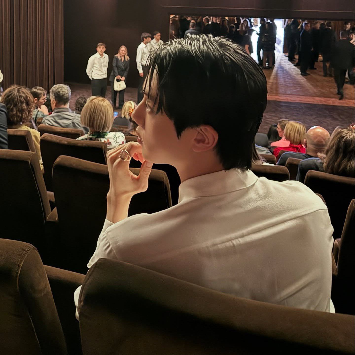 A moment captured by Jin (BTS)'s fan