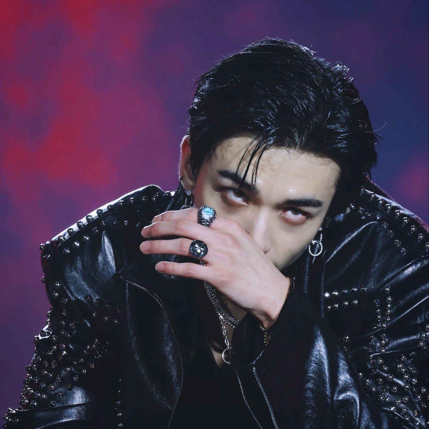 Recent activity shot of Hyunjin (Stray Kids)