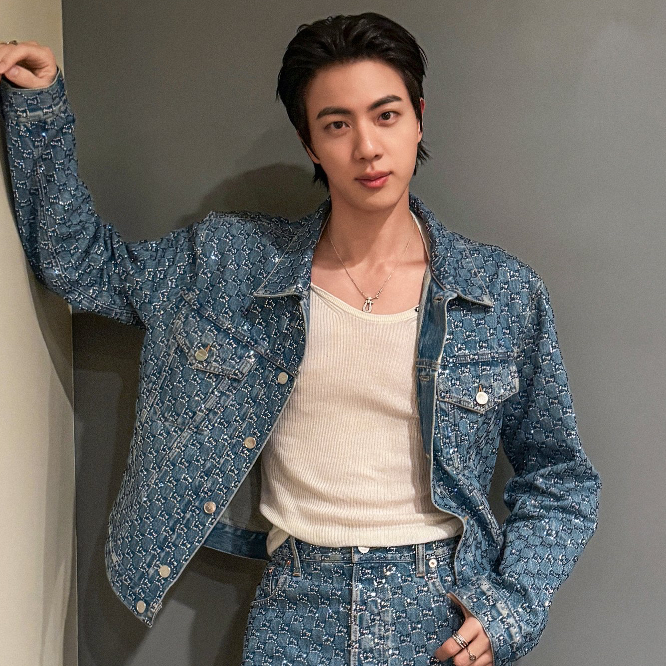 Recent activity shot of Jin (BTS)