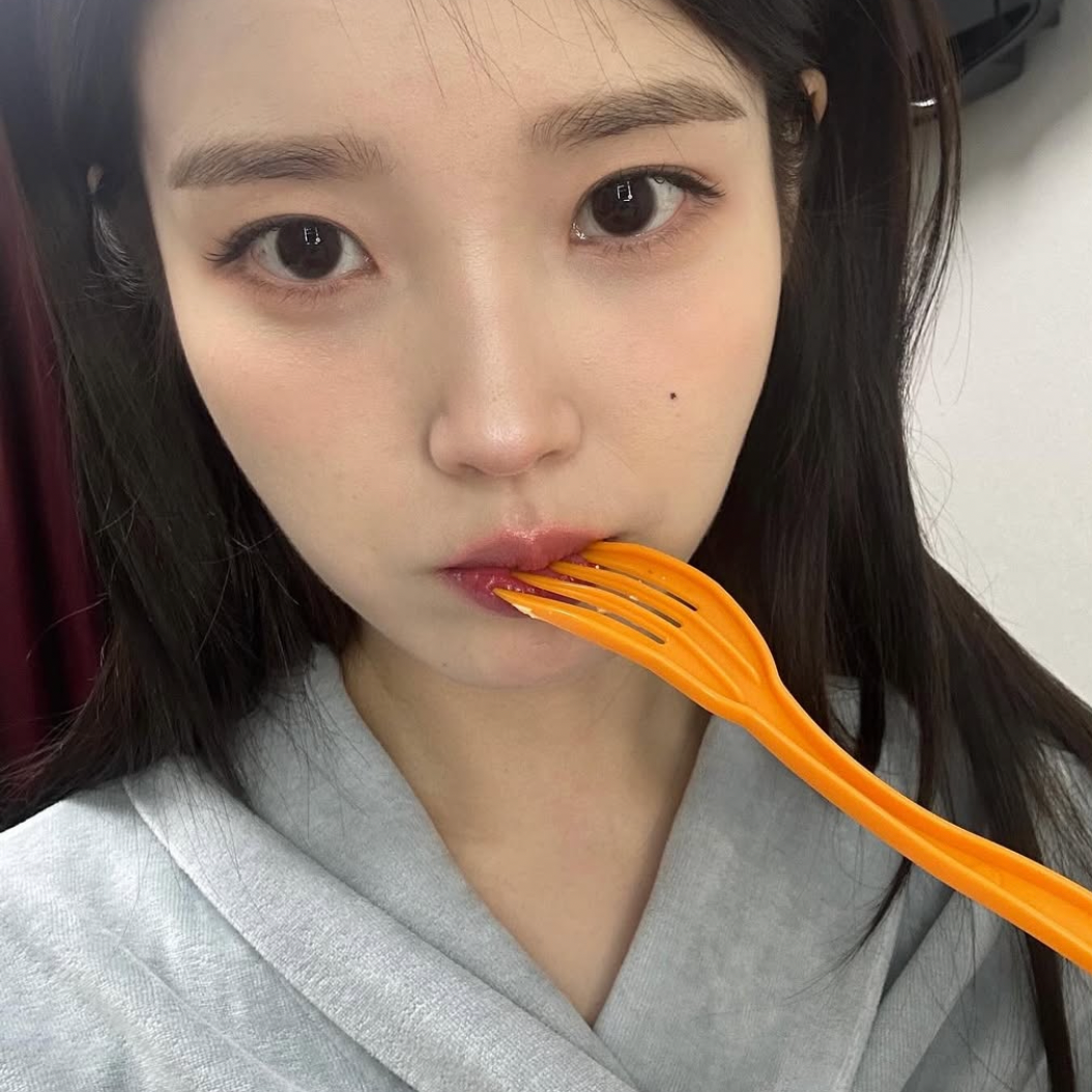 A moment captured by IU's fan