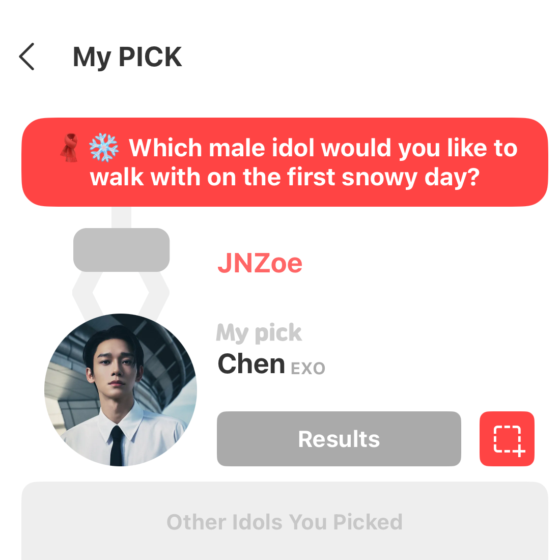 Behind-the-scenes cut of Chen (EXO)