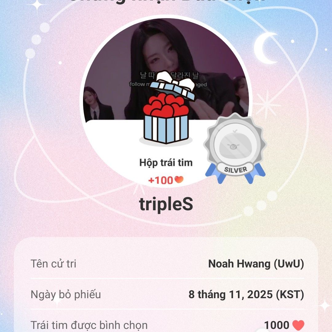 A moment captured by tripleS's fan