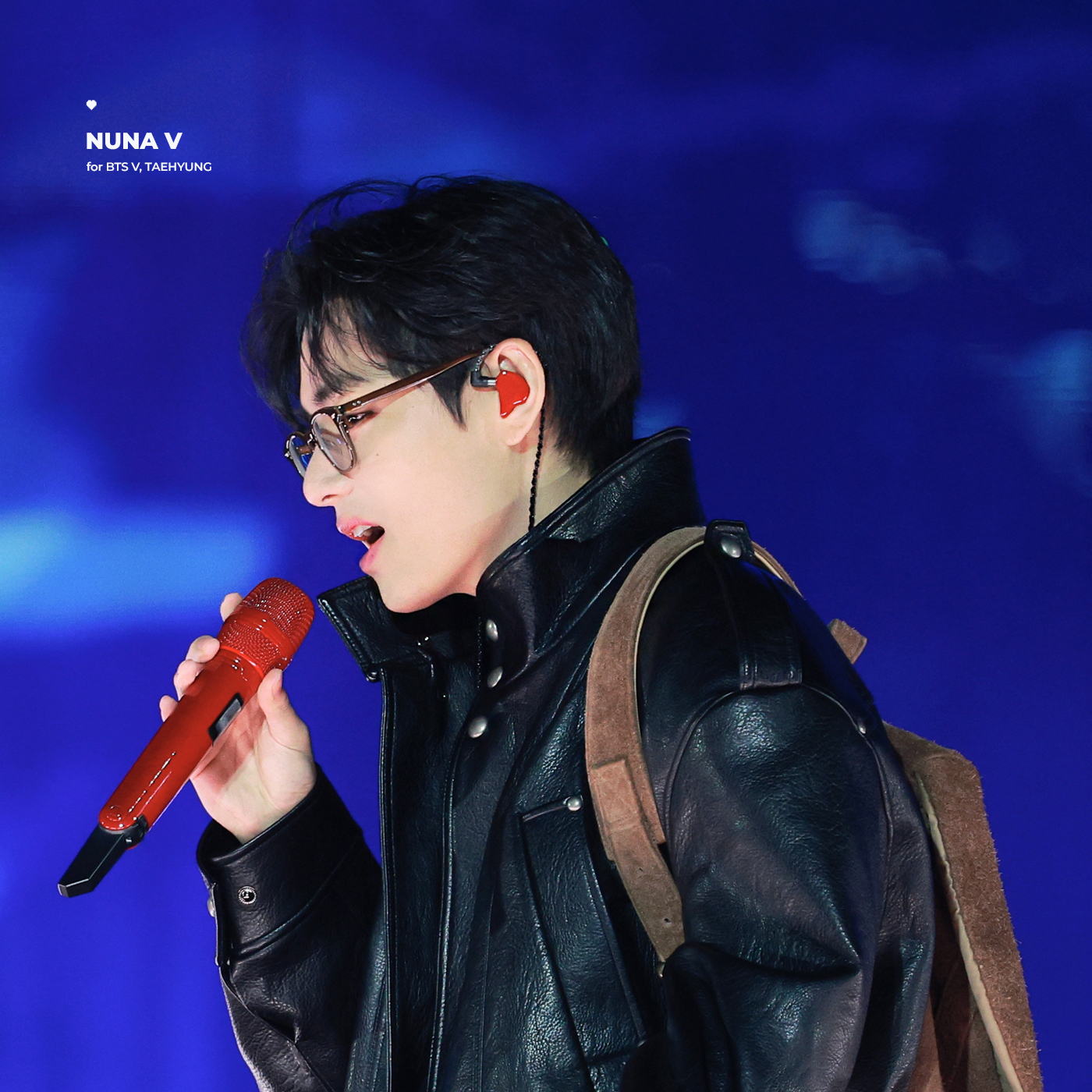 A moment captured by V (BTS)'s fan