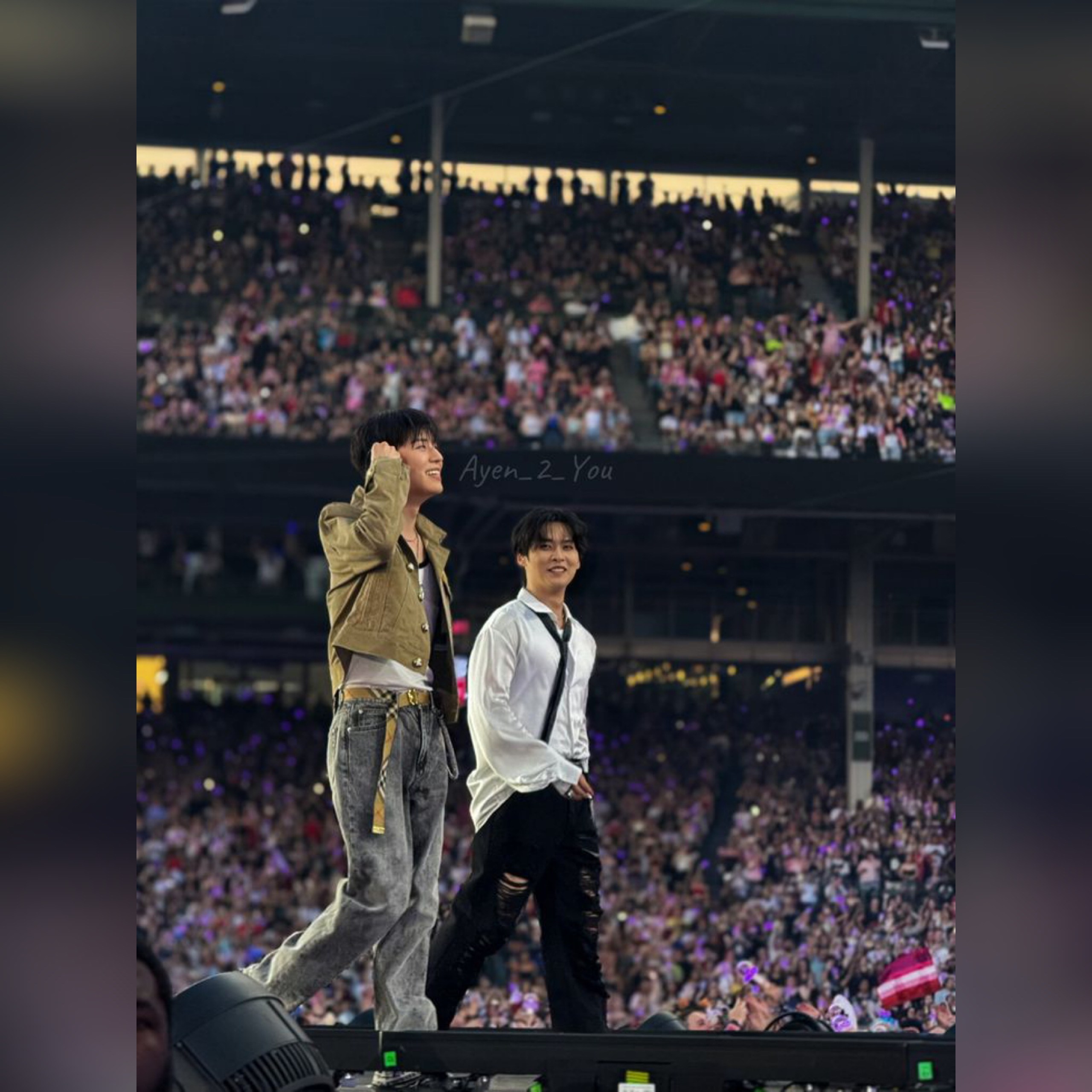A moment captured by Lee Know (Stray Kids)'s fan