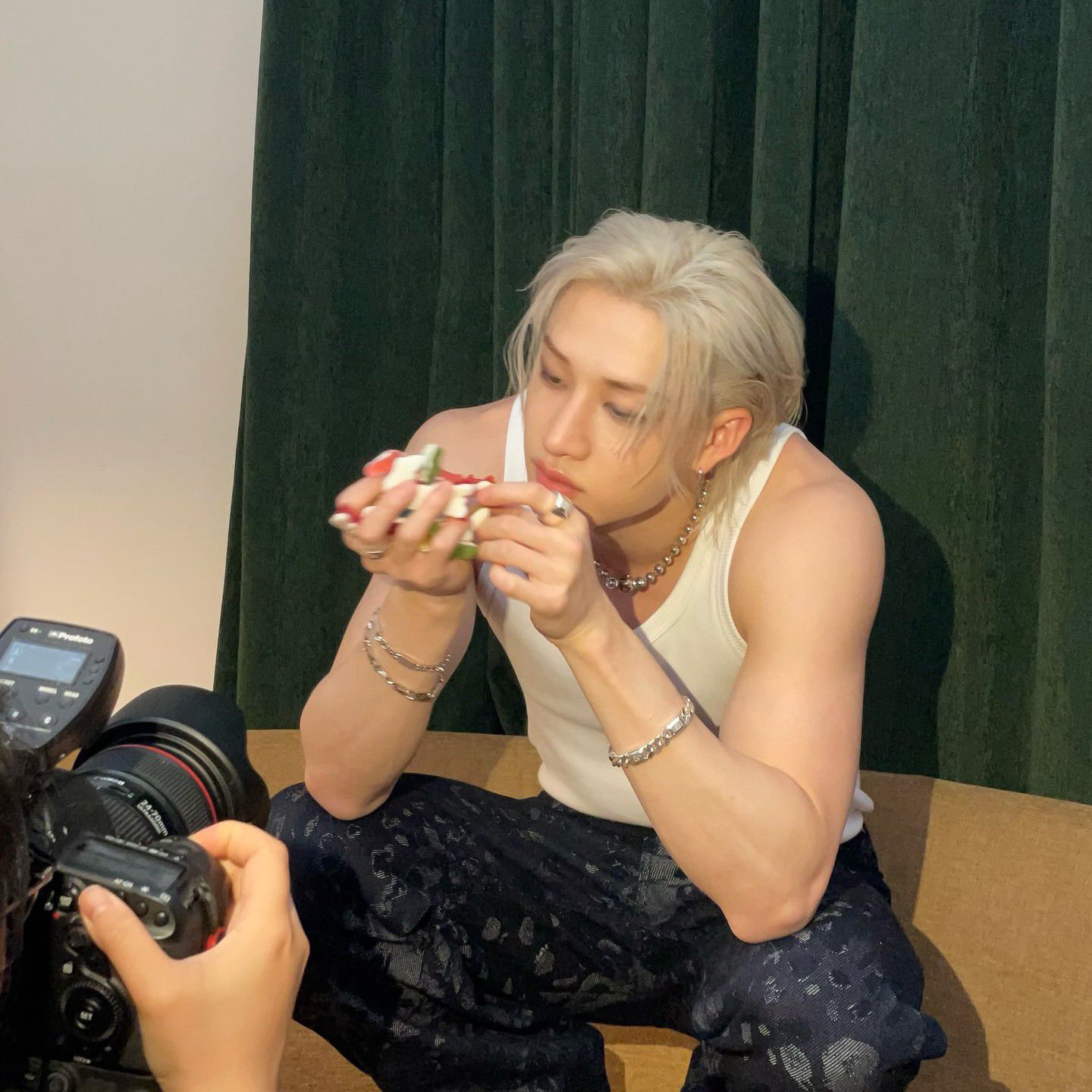 A moment captured by Bang Chan (Stray Kids)'s fan