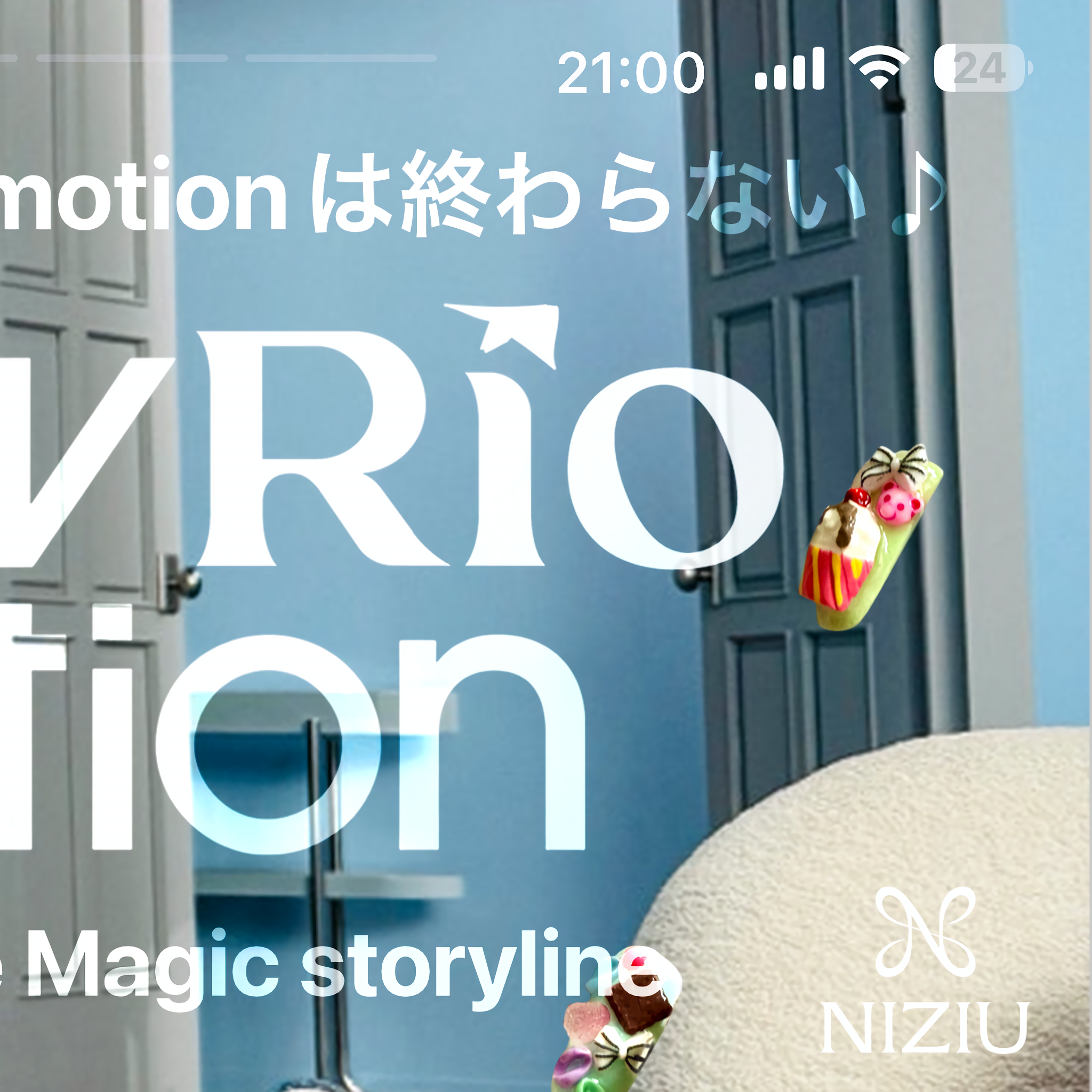 Behind-the-scenes cut of Rio (NiziU)