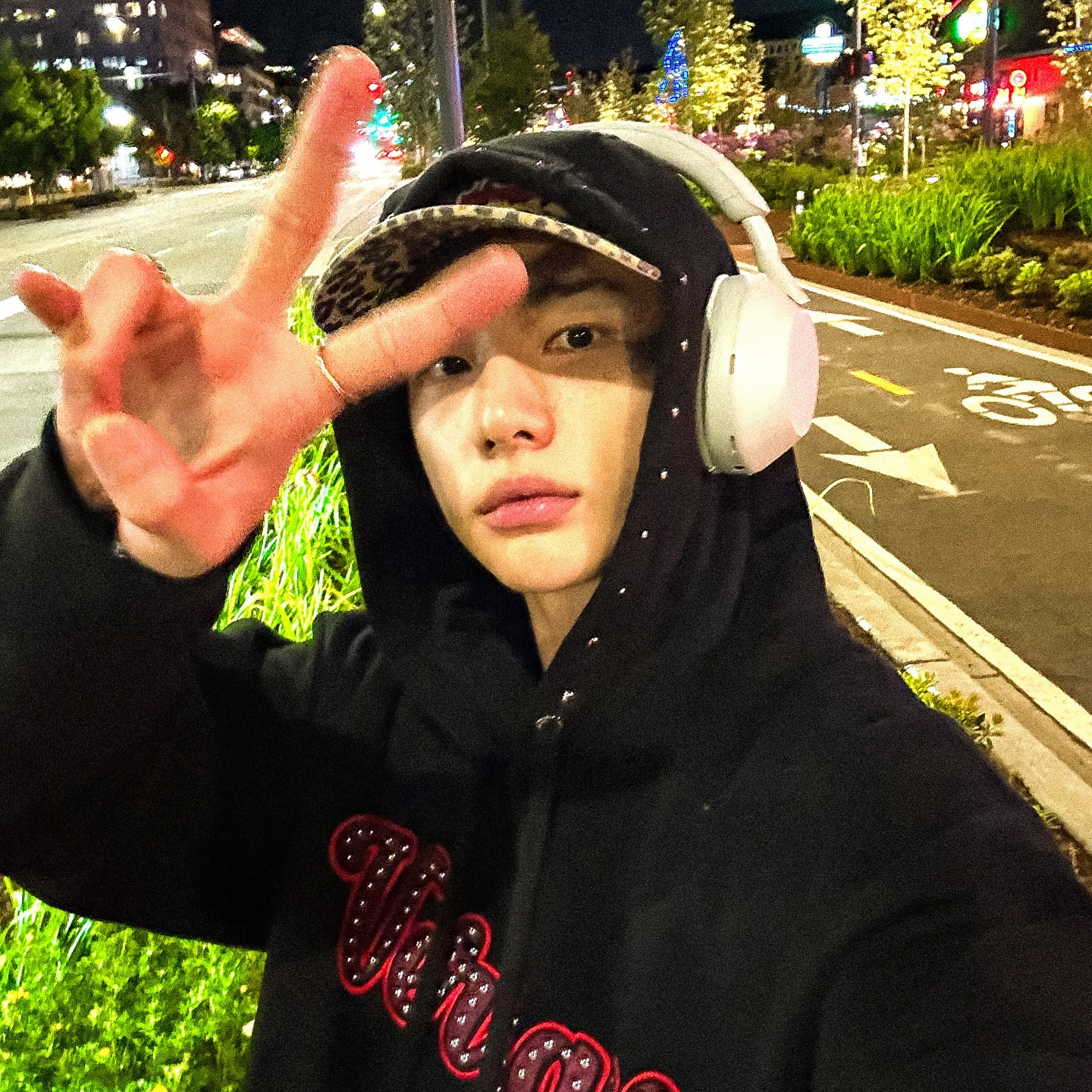 A moment captured by Hyunjin (Stray Kids)'s fan