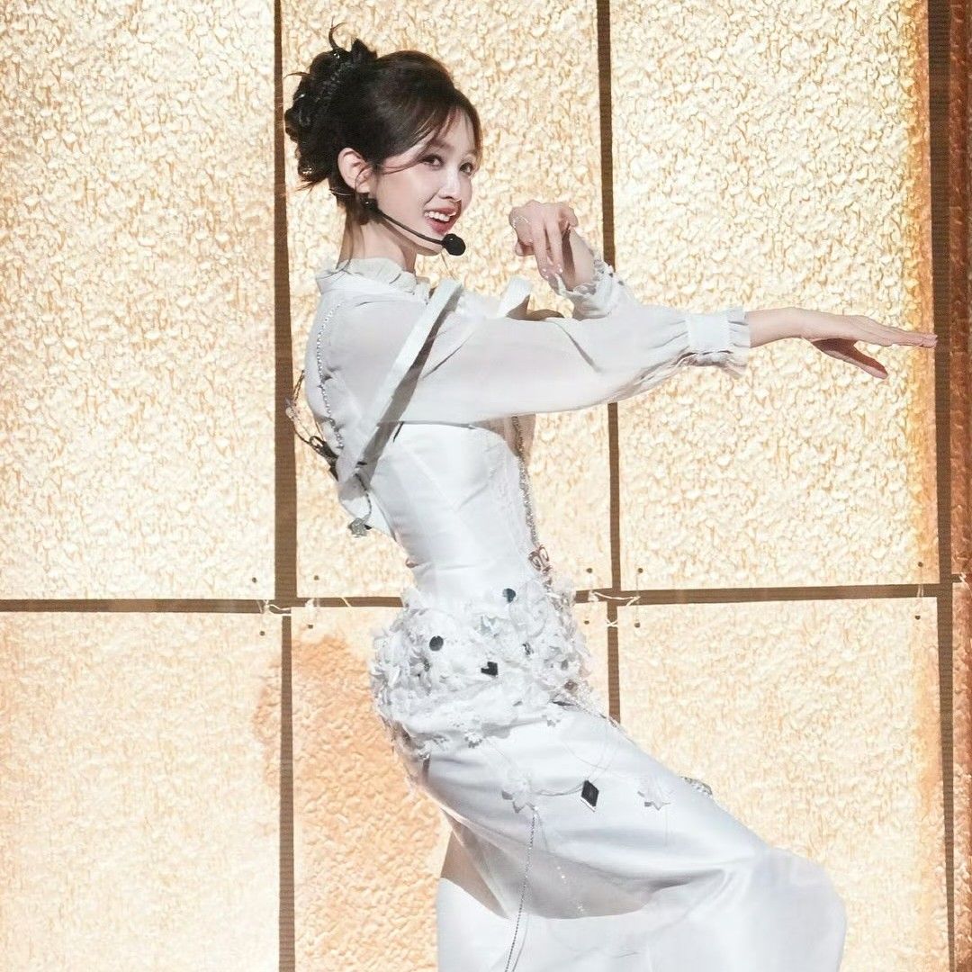 A moment captured by Wu Xuanyi's fan