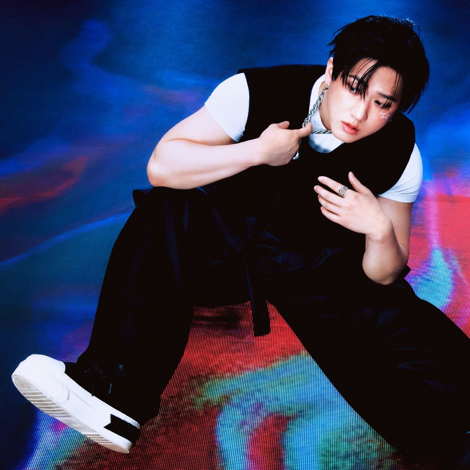 Recent activity shot of Changbin (Stray Kids)