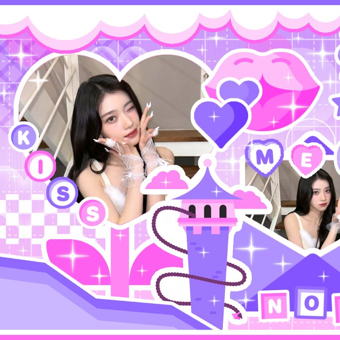 A moment captured by Xiao Ting (Kep1er)'s fan