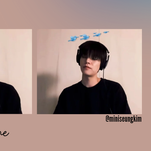 Recent activity shot of Seungmin (Stray Kids)