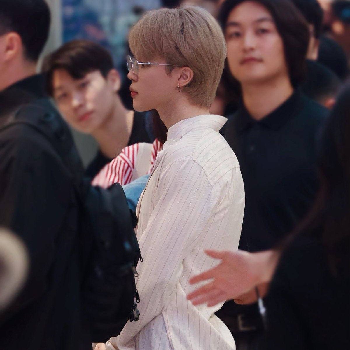 Recent activity shot of Jimin (BTS)