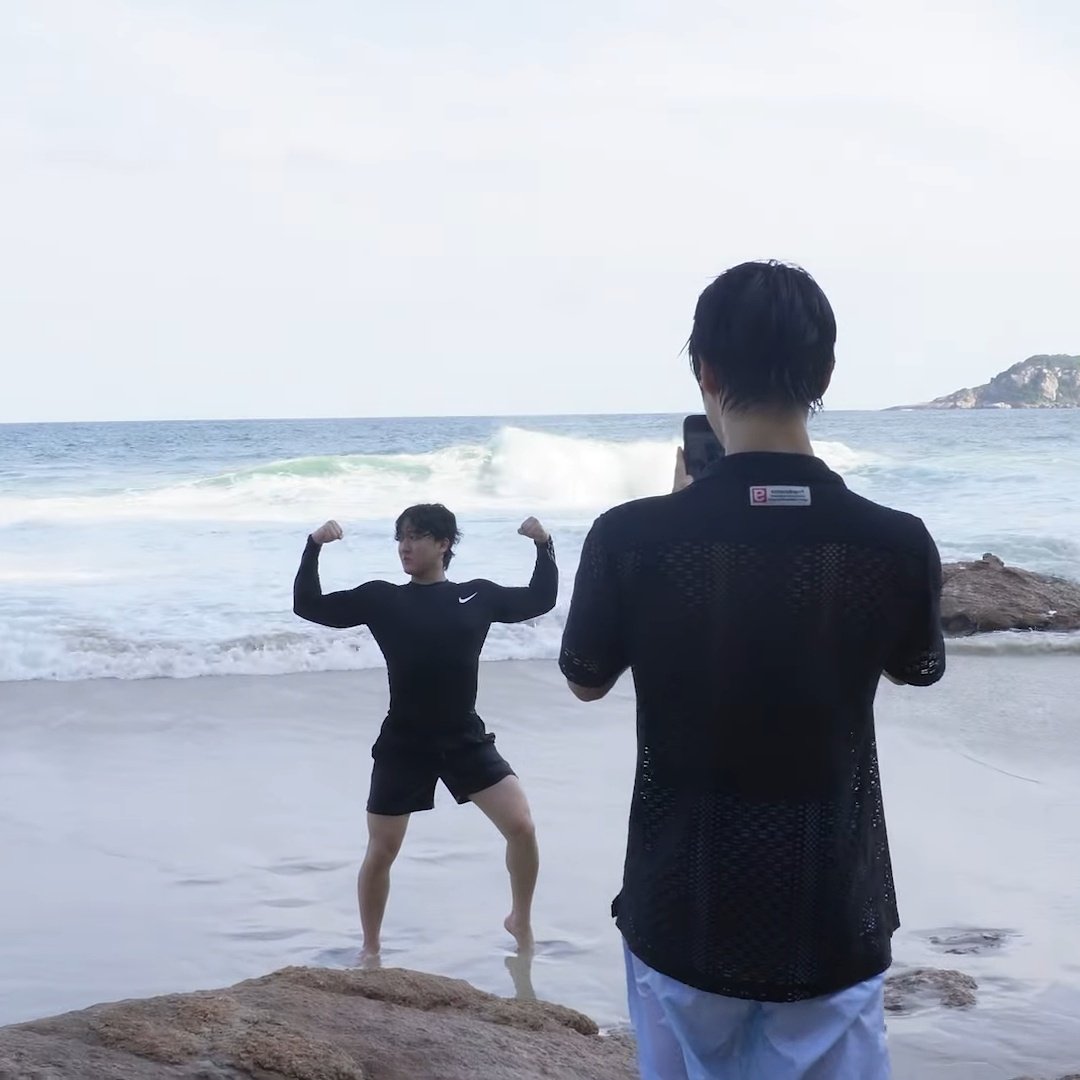 A moment captured by Changbin (Stray Kids)'s fan