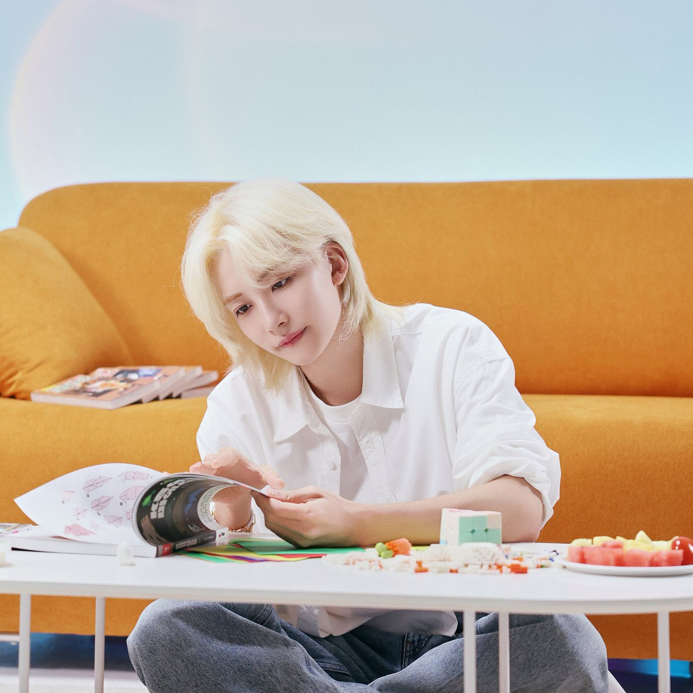 A moment captured by Jeonghan (SEVENTEEN)'s fan