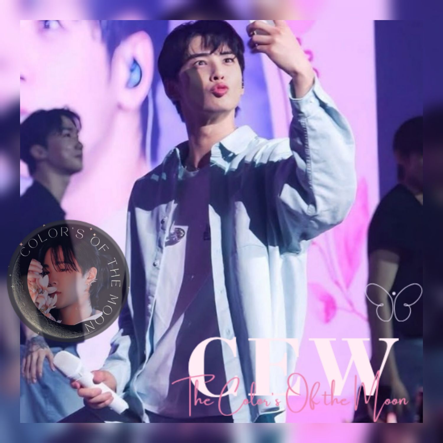 A moment captured by Eunwoo (ASTRO)'s fan