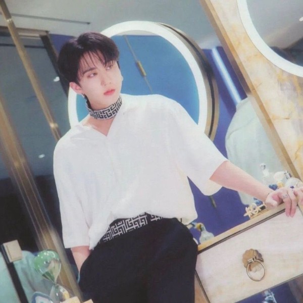 Foto perwakilan Changbin (Stray Kids) yang bersinar hari ini di Choeaedol
