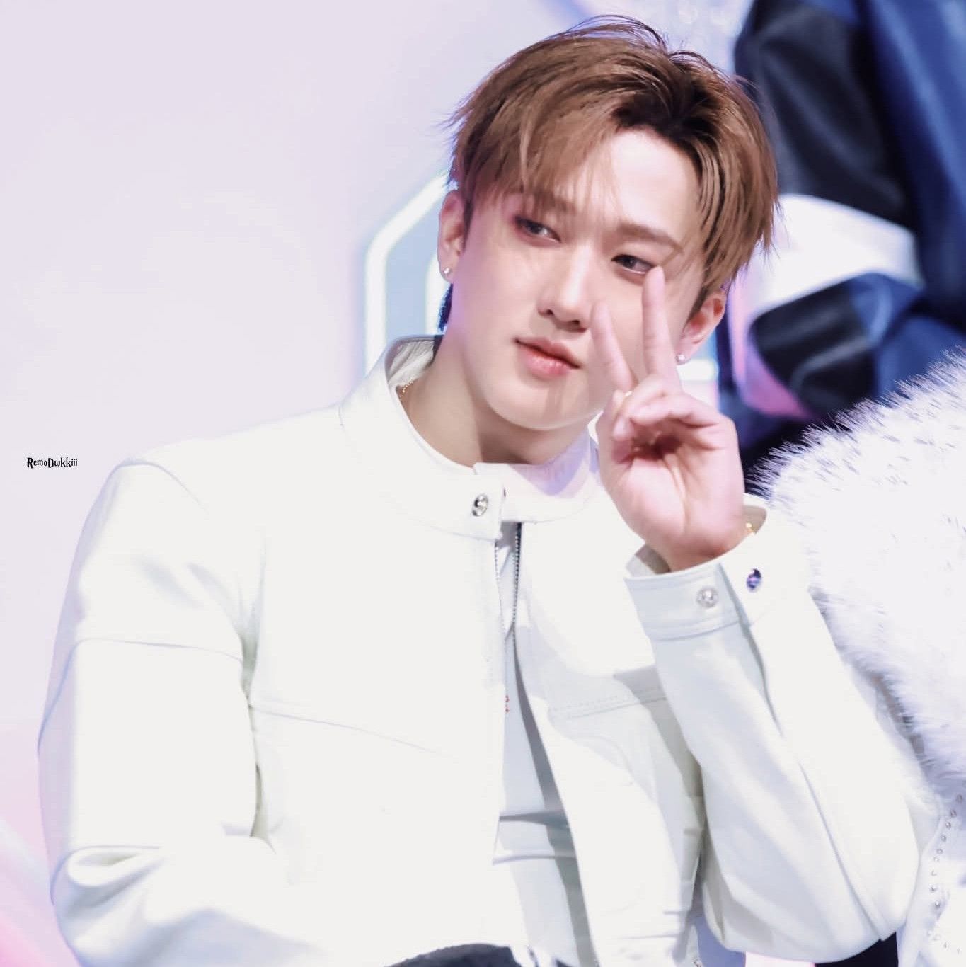 A moment captured by Changbin (Stray Kids)'s fan