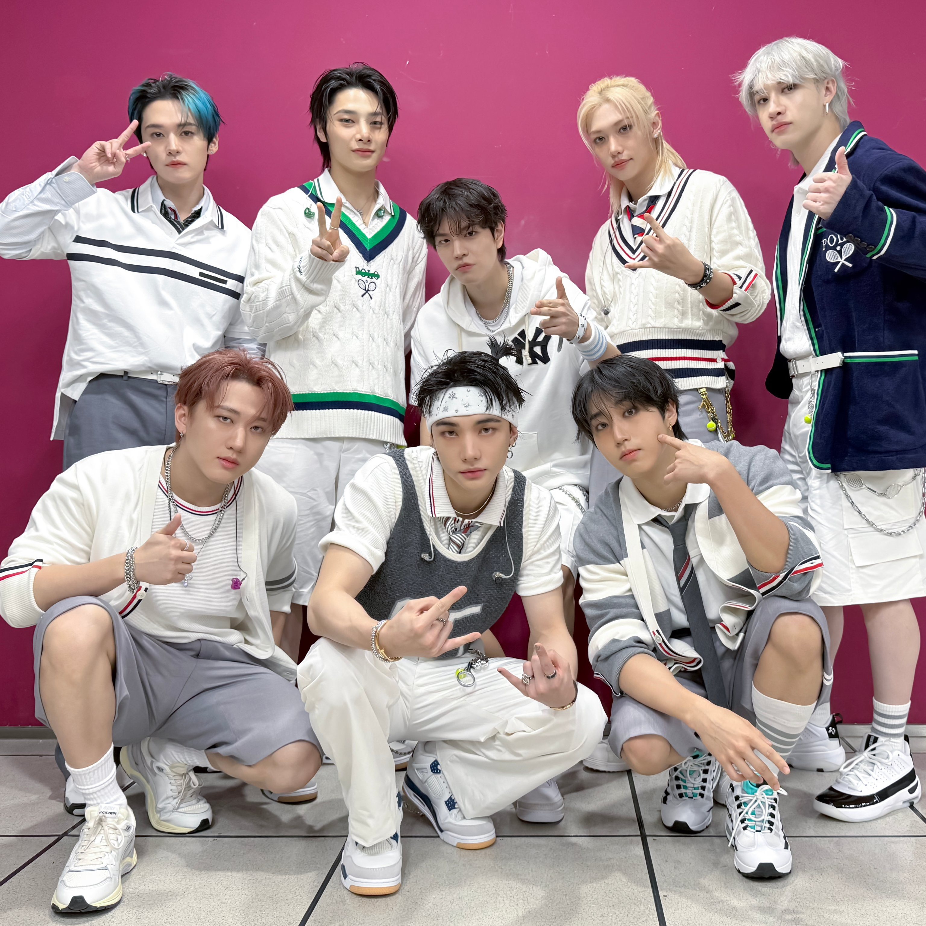 A moment captured by Stray Kids's fan