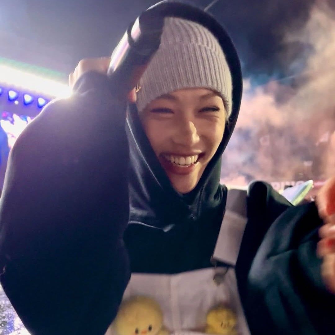 A moment captured by Felix (Stray Kids)'s fan