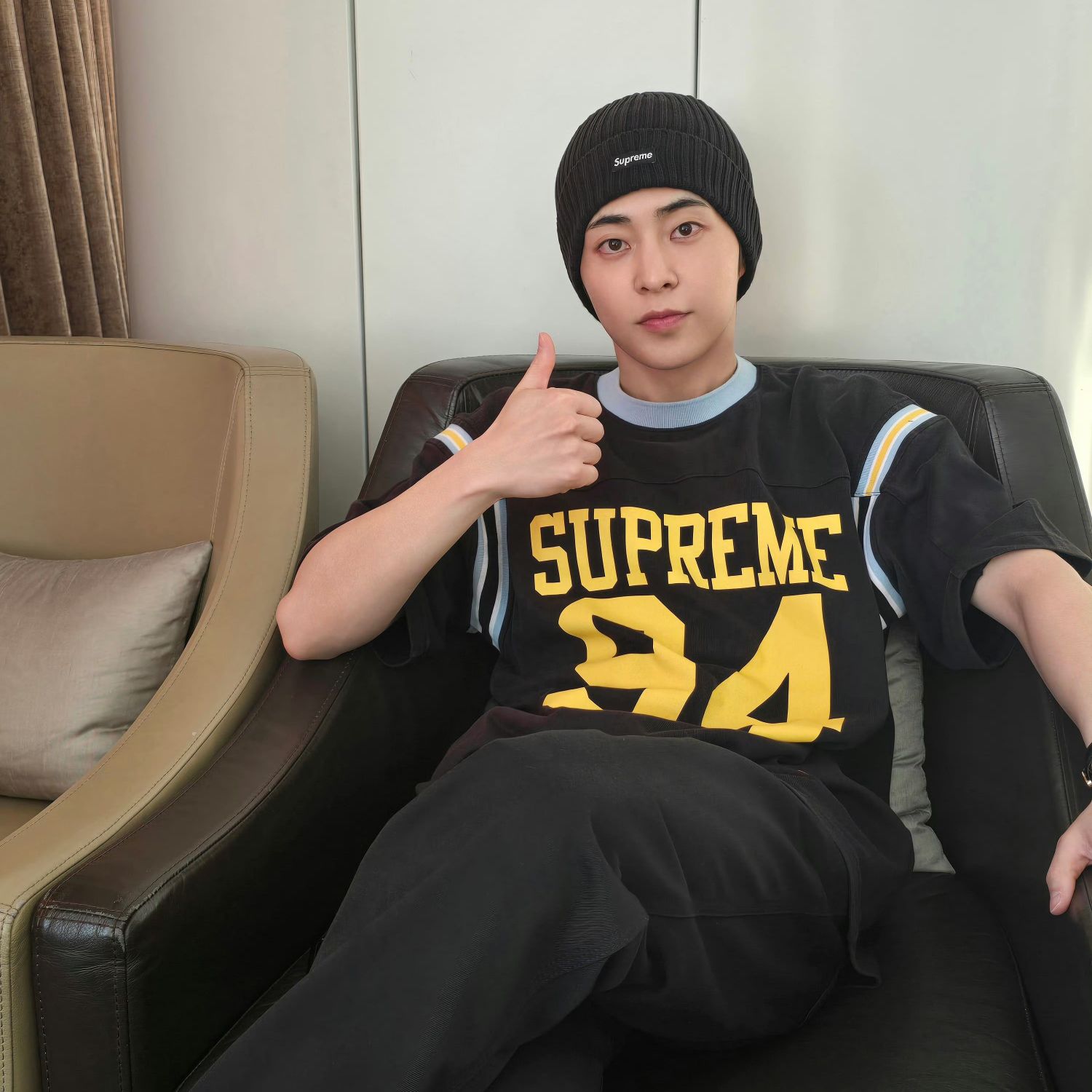 A moment captured by Xiumin (EXO)'s fan