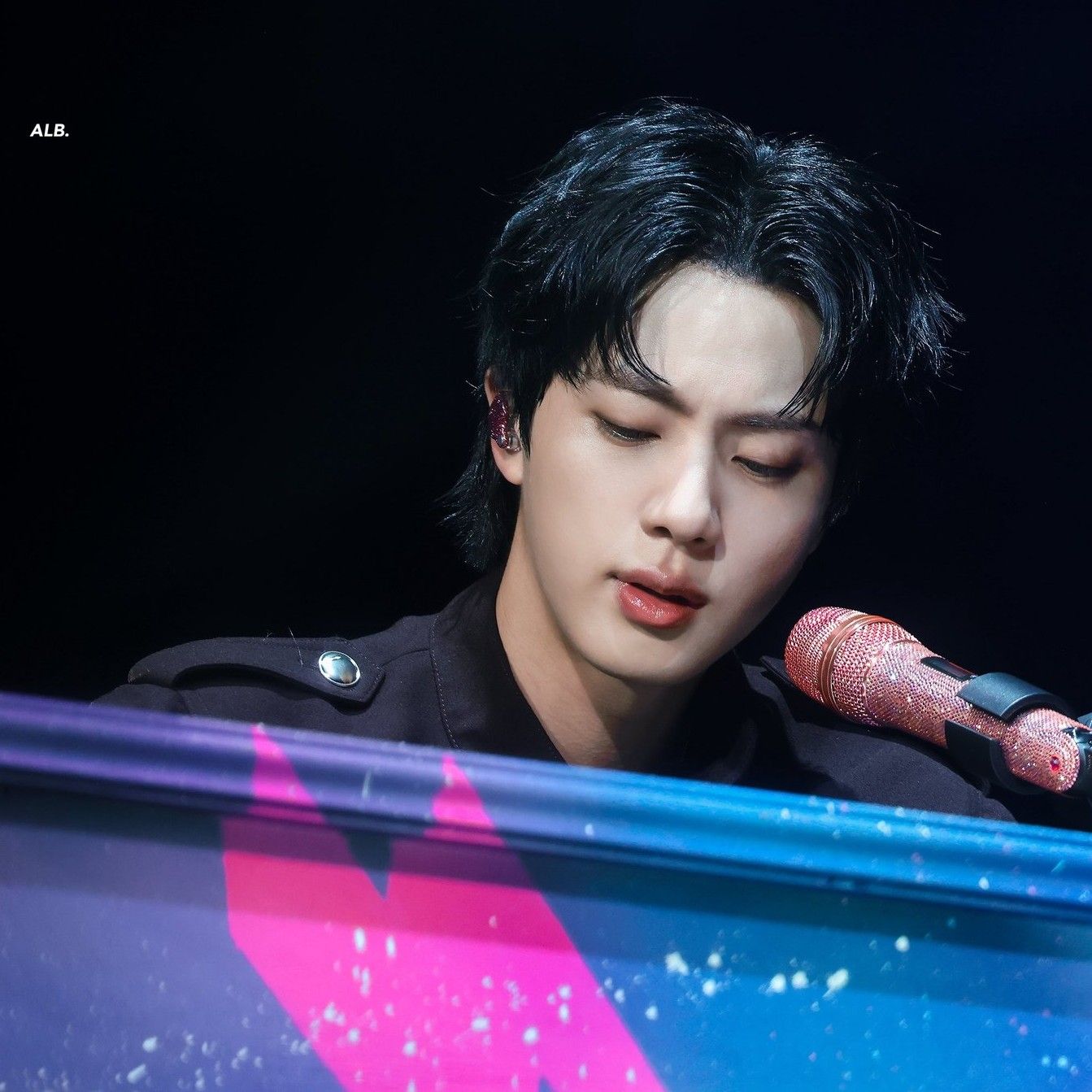 Recent activity shot of Jin (BTS)