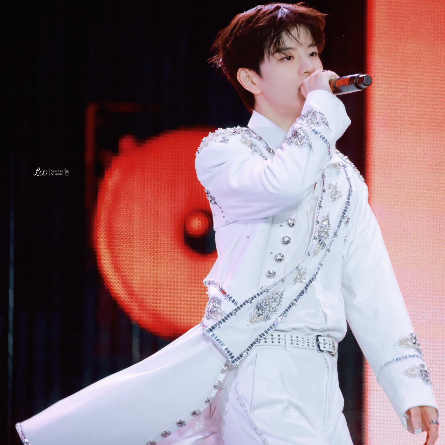 Recent activity shot of Seungmin (Stray Kids)